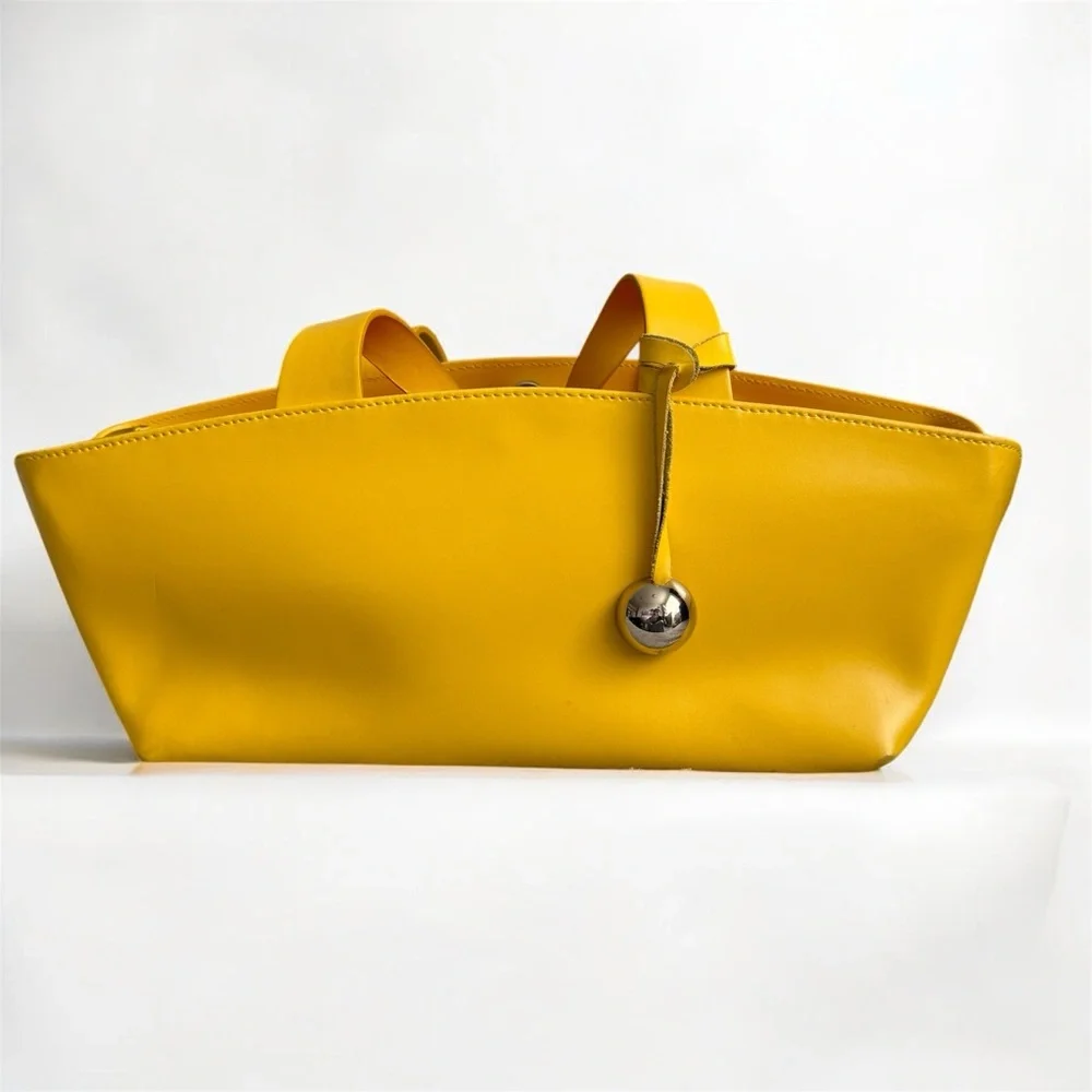 Furla Mini Tote Bag in Bright Yellow - Picture 2 of 13